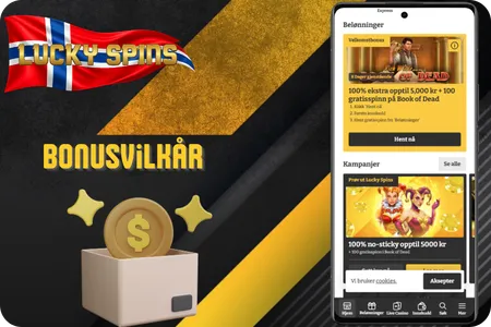 Bonusvilkår Lucky Spins Casino