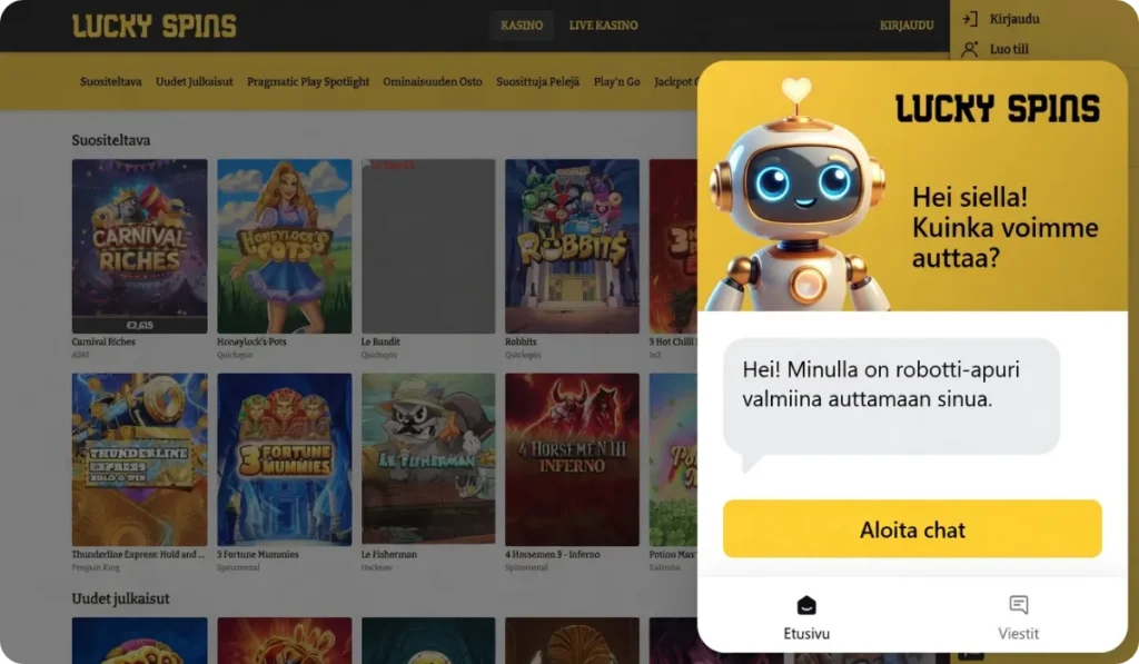 Lucky Spins Asiakaspalvelu