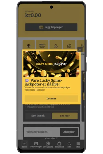 Lucky Spins Bekreft kontoen